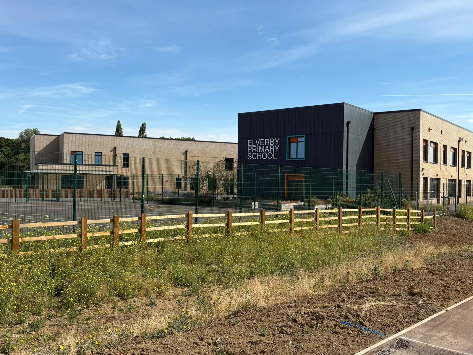 Elverby Primary School, the first school built at Milton Keynes East