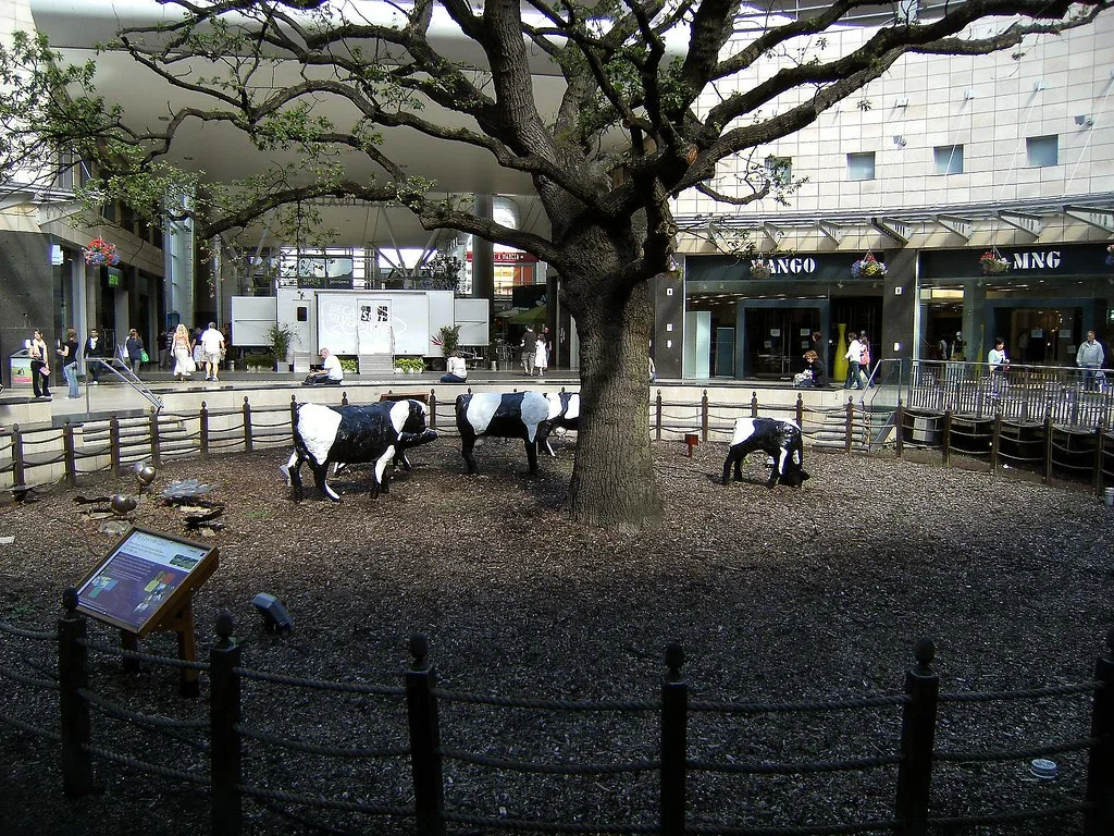 Shop fronts at centre:mk, Central Milton Keynes.